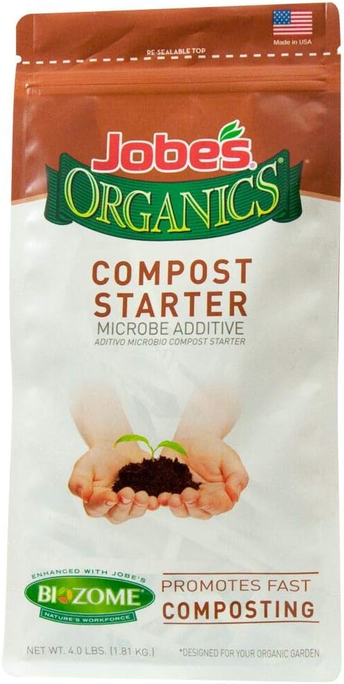Jobes Organics 09926 Fast Acting Fertilizer Compost Starter, 4 Pound