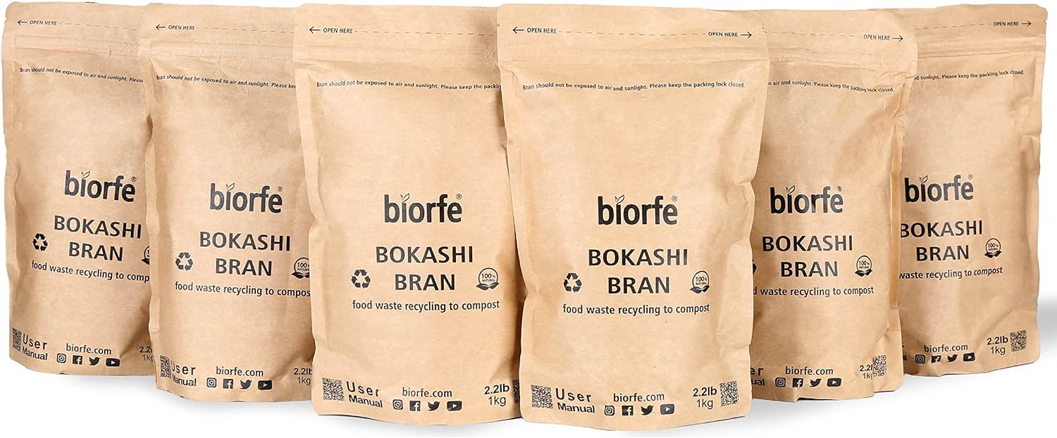 biorfe premium bokashi bran 6 pack review