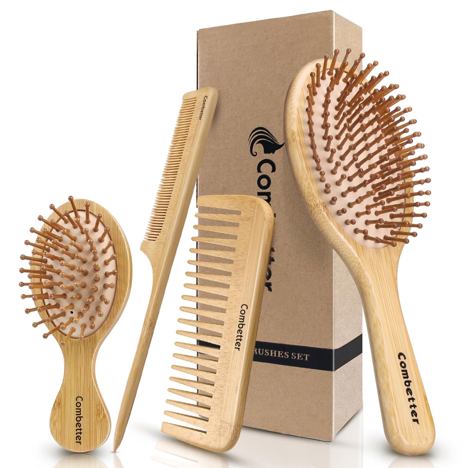 Combetter Bamboo Hairbrush and Comb Set Review