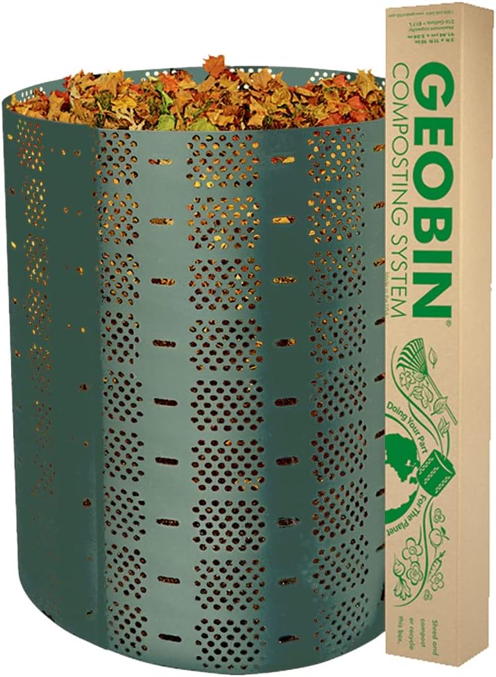 Compost Bin by GEOBIN - 246 Gallon, Expandable, Easy Assembly, Made in The USA (Green)