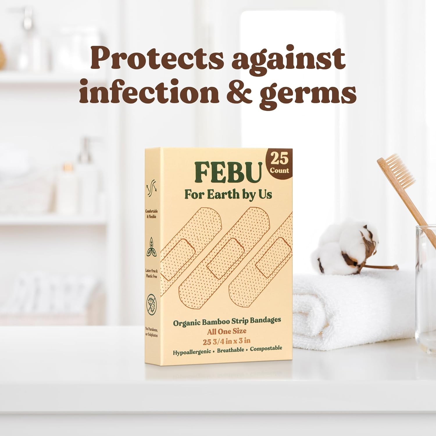 FEBU Organic Bamboo Bandages Review