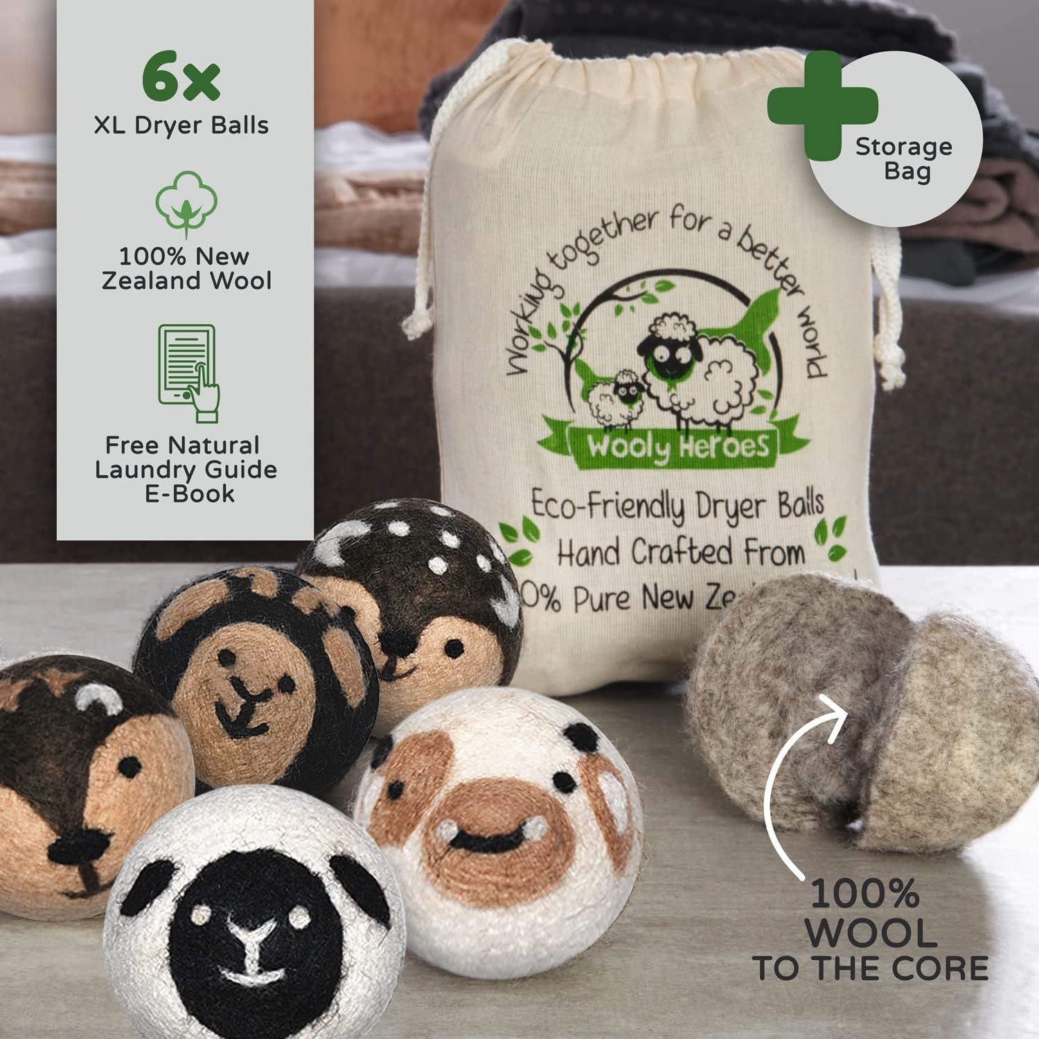 wooly heroes wool dryer balls organic eco friendly review