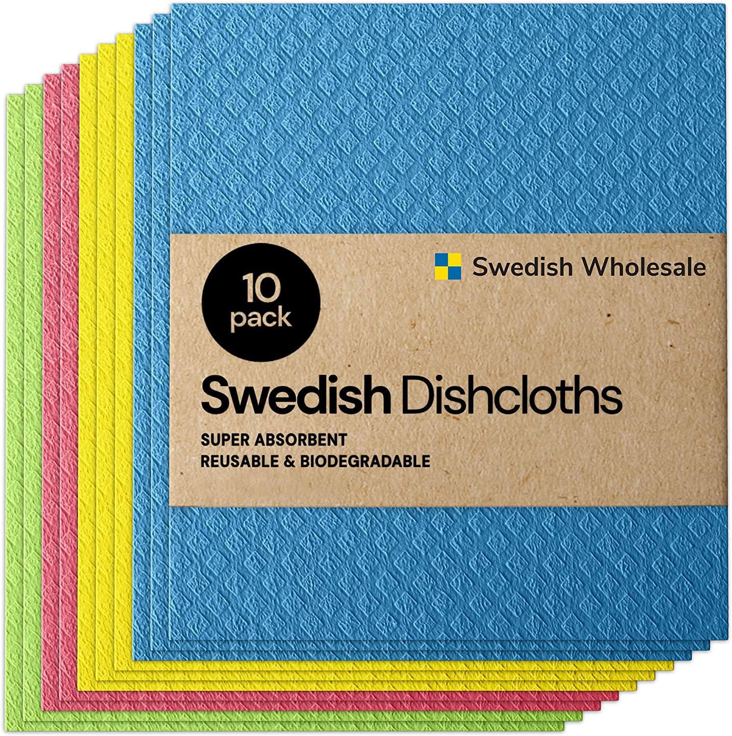 swedish wholesale swedish dishcloths for kitchen 10 pack reusable paper towels washable eco friendly cellulose sponge mi