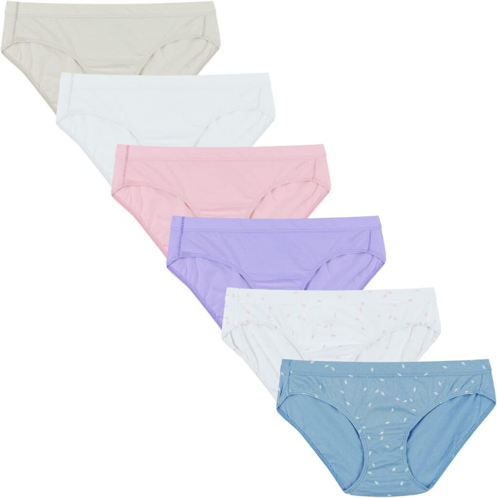 Hanes womens Organic Cotton Panties Hipsters Pack Of 6