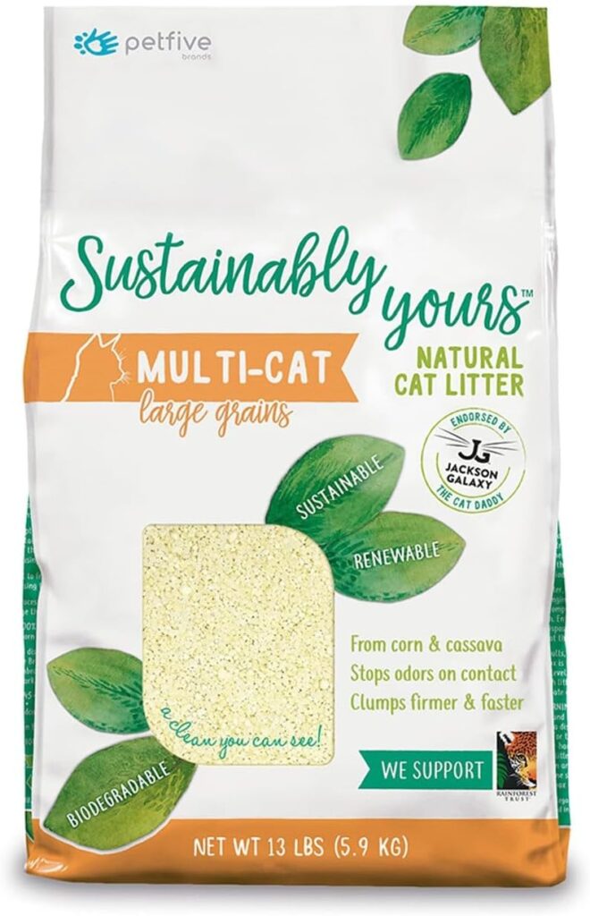 Natural Cat Litter, Large Grains, 13 lbs