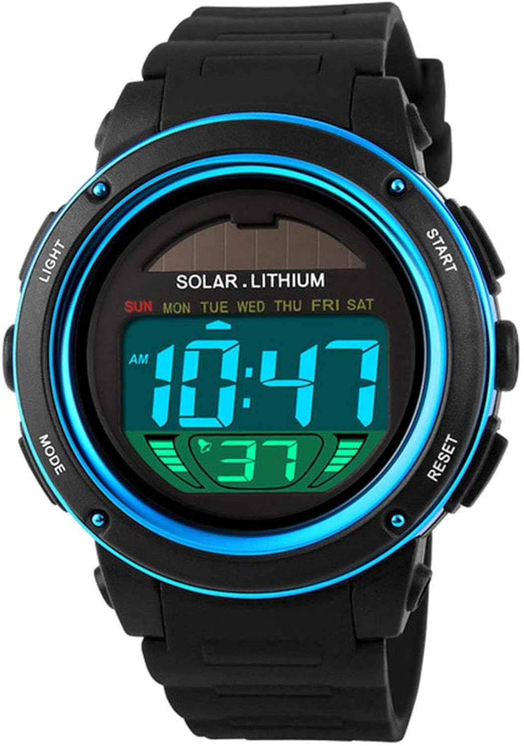 toocat solar energy watch for kids digital sport watch outdoor 50m waterproof stopwatch military electrical wrist watch
