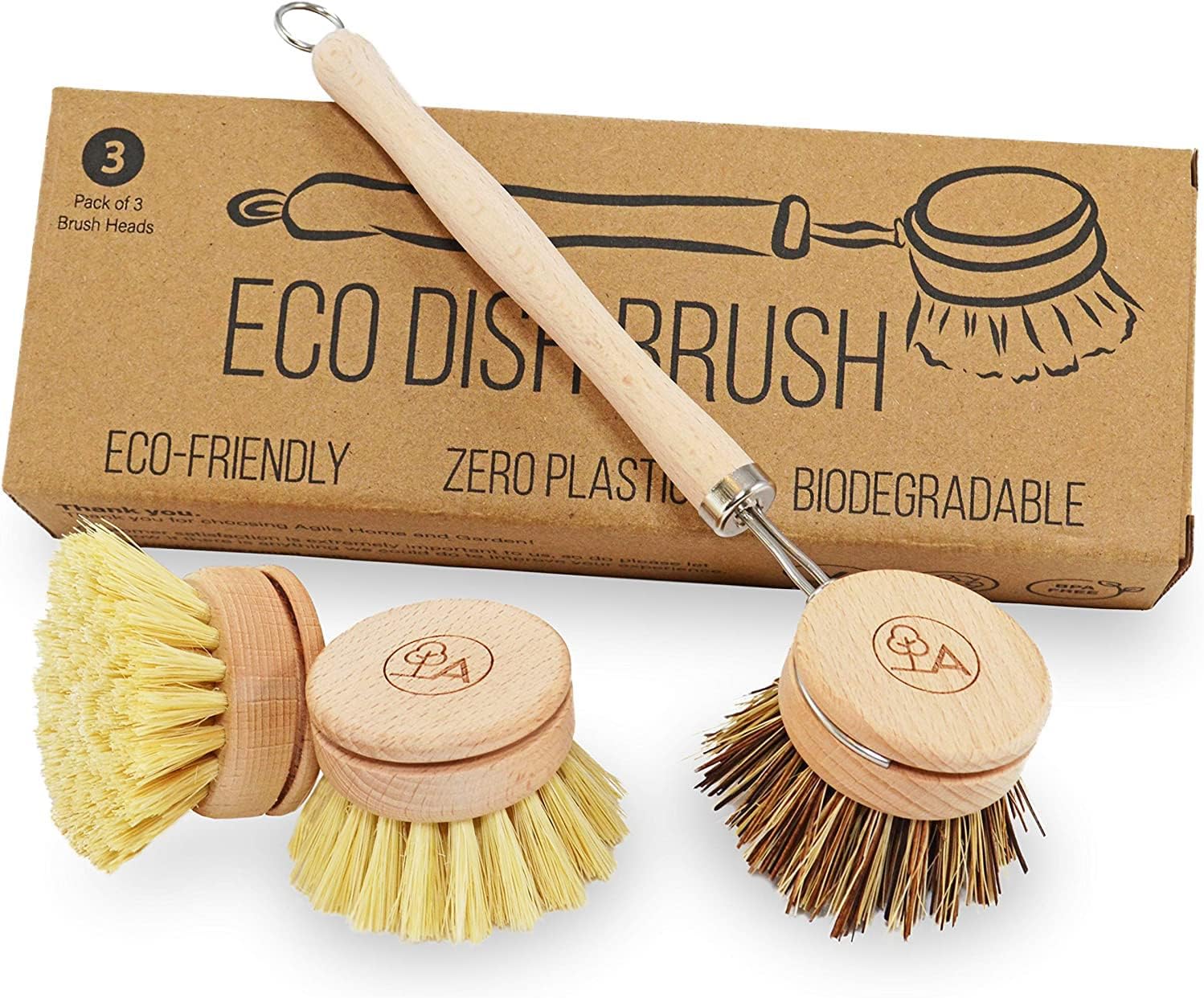 Wooden Dish Brush & Eco Sponge Set Review