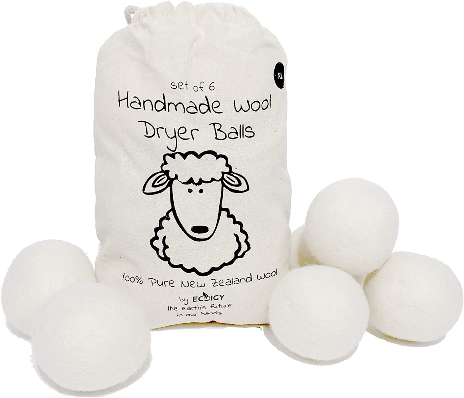 Wool Dryer Balls Organic XL 6-Pack Review