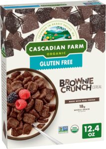 Read more about the article Cascadian Farm Organic Gluten Free Brownie Crunch Cereal Review