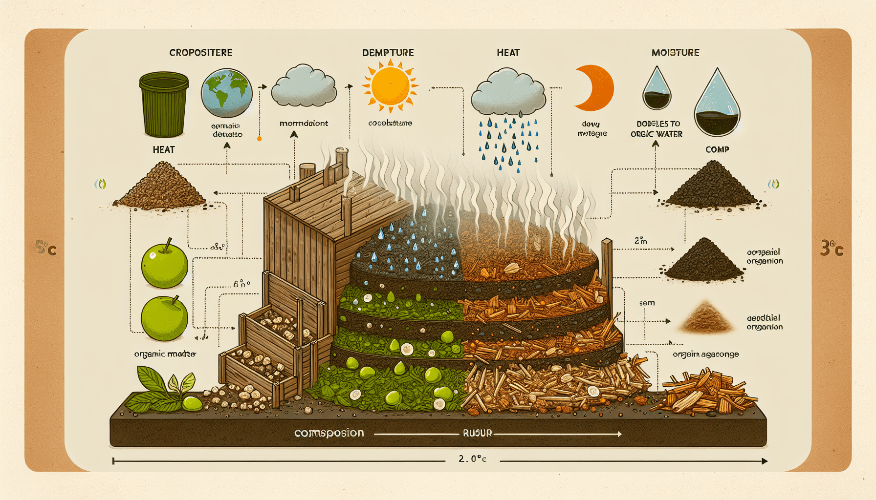 how do temperature and moisture affect composting 1