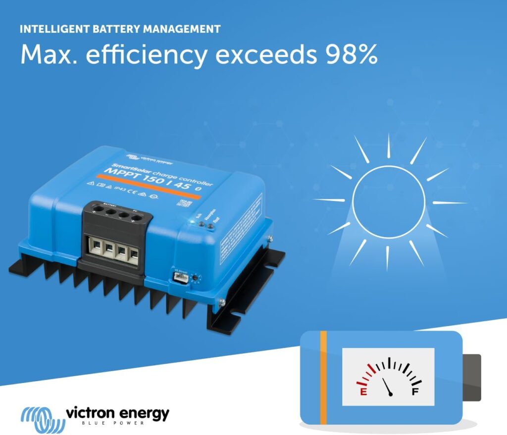Victron Energy SmartSolar MPPT 150V 35 amp 12/24/36/48-Volt Solar Charge Controller (Bluetooth)