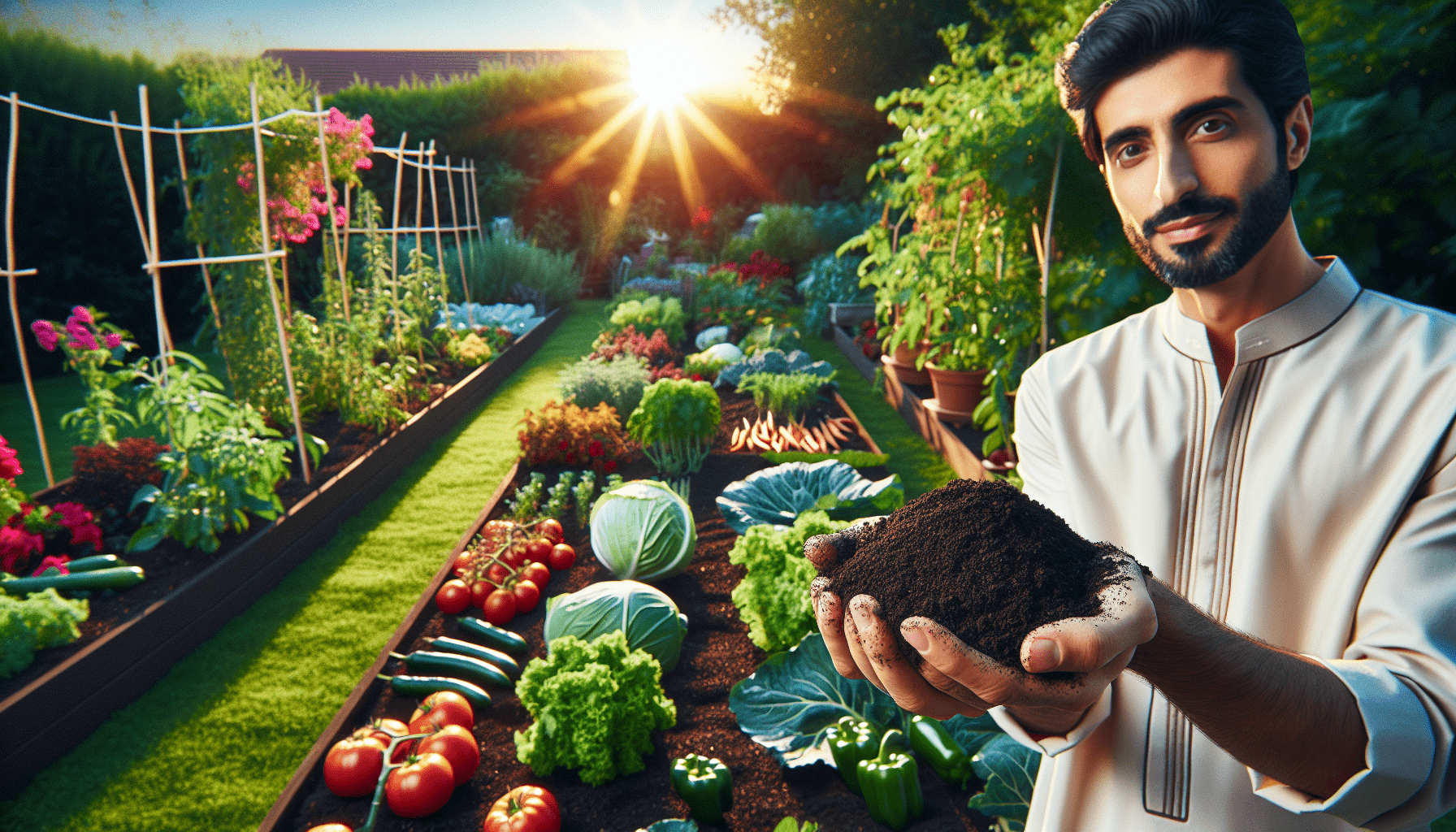 how do i use compost in vegetable gardens