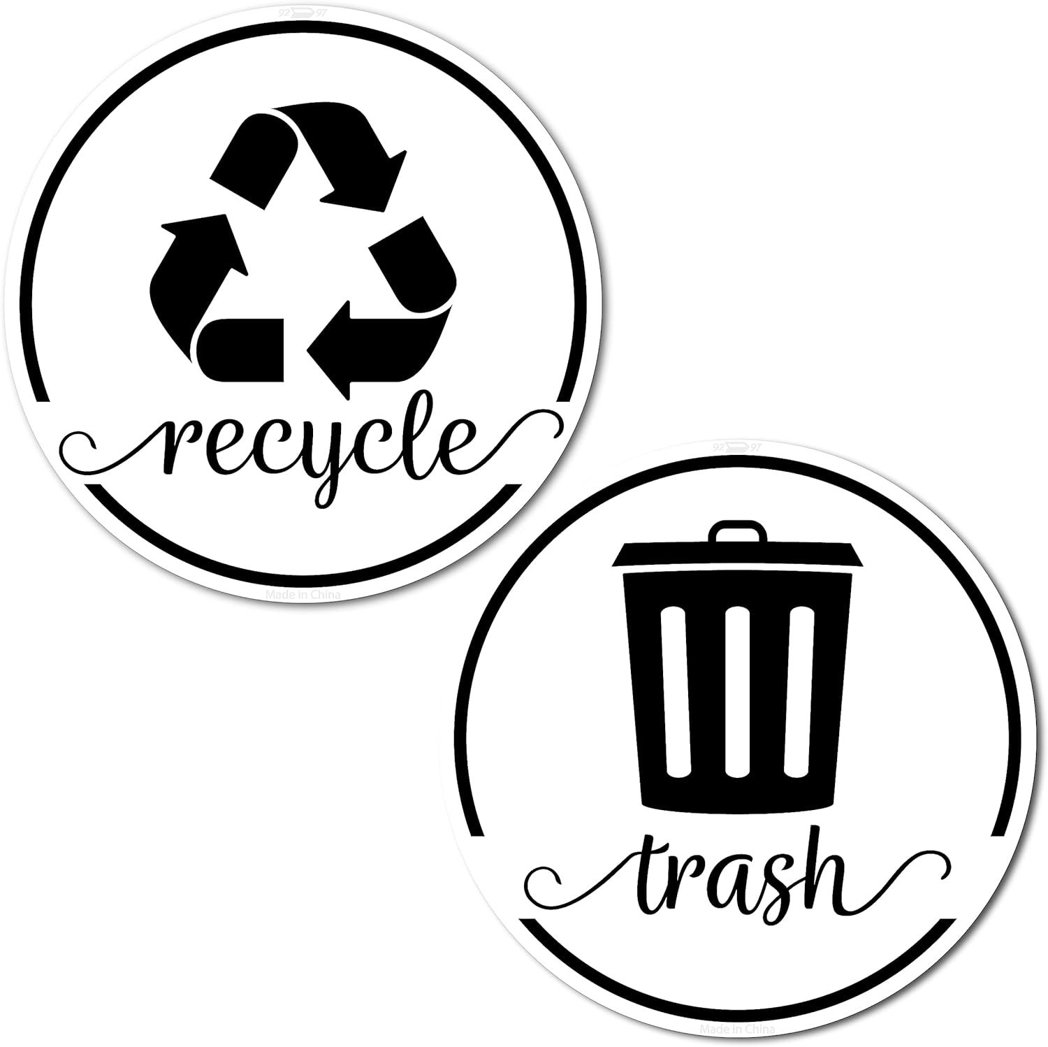 white trash recycle magnets for kitchen trash can and recycle bin farmhouse garbage can logo symbol magnet 35 x 35 inch