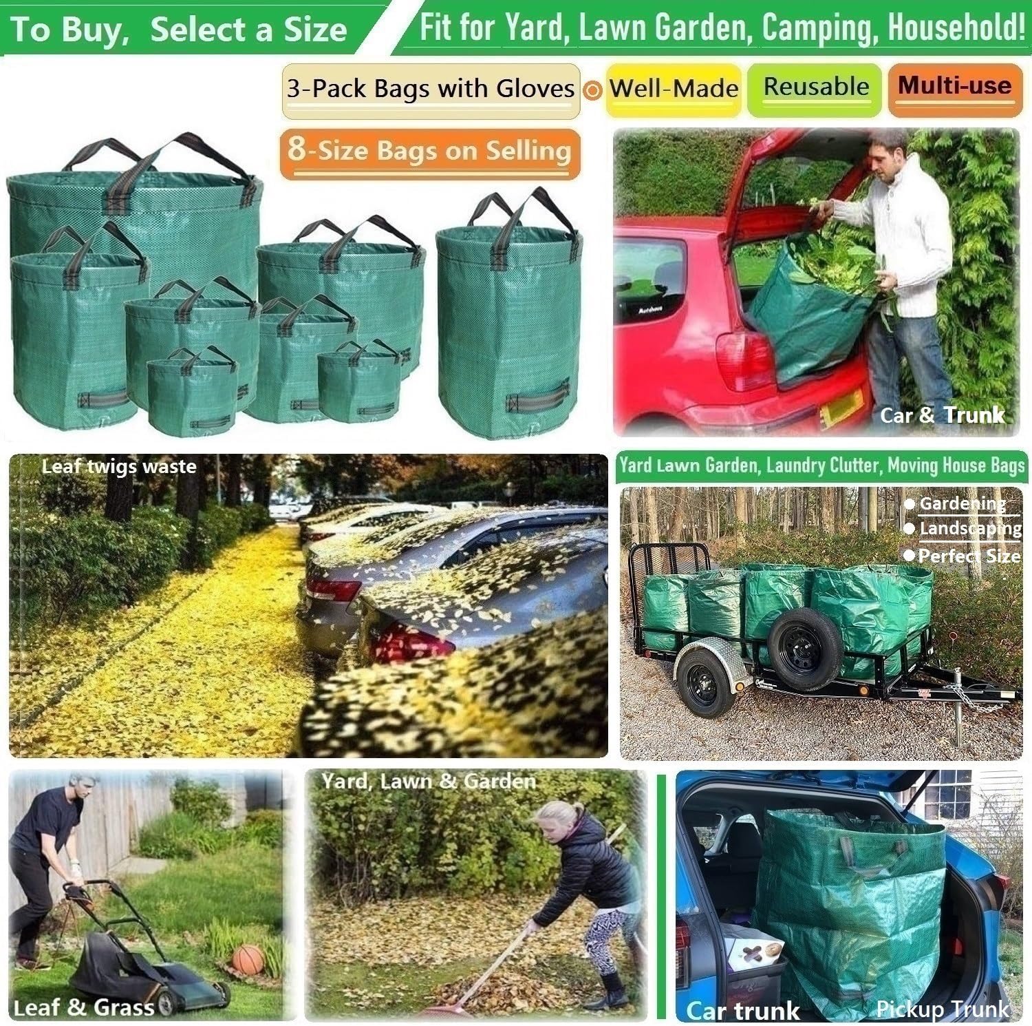 Read more about the article Standard 2-Pack 16 Gallon Yard Lawn Garden Bags Review