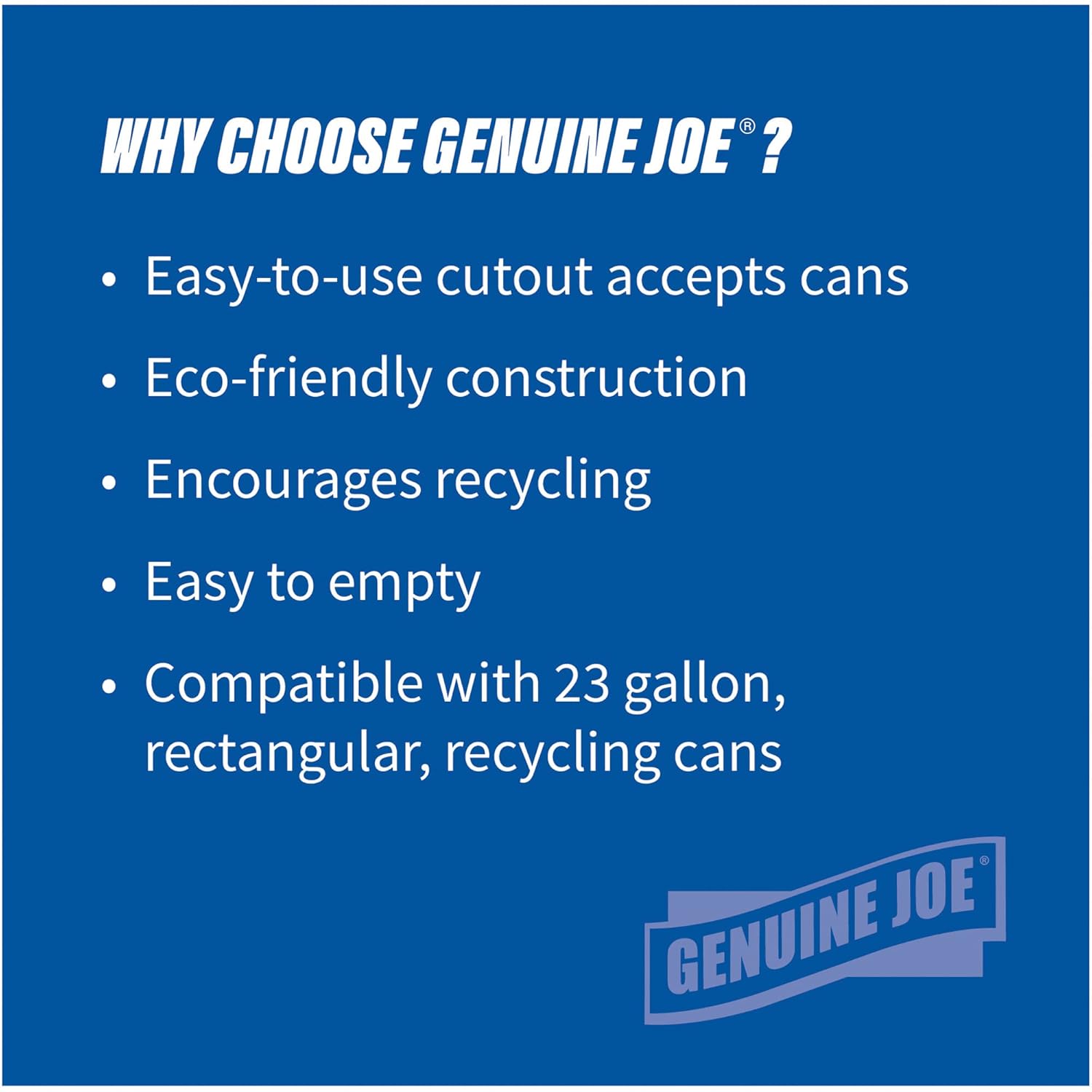 Read more about the article Genuine Joe 98219 Recycle Bin Lid Review