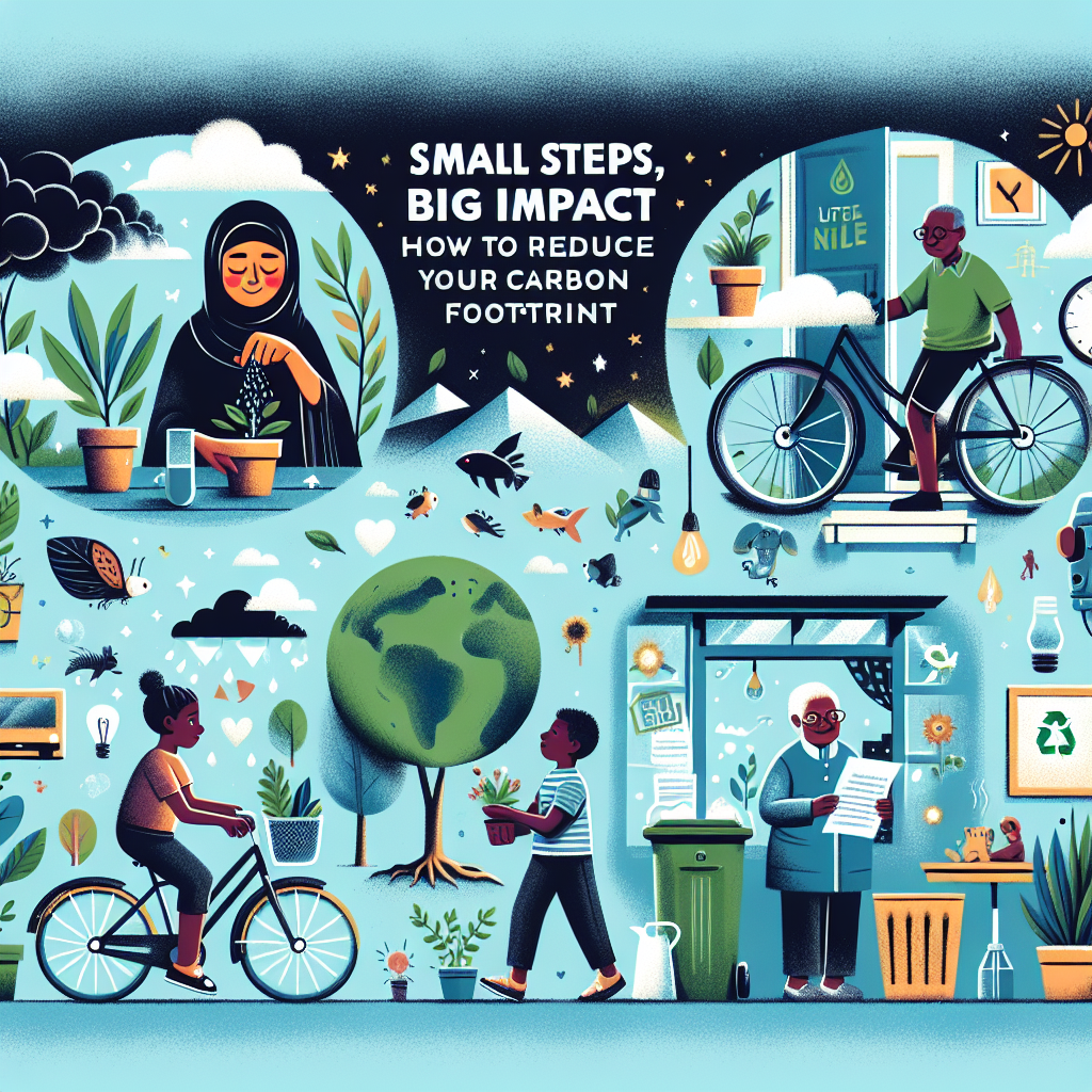 Read more about the article Small Steps, Big Impact: How to Reduce Your Carbon Footprint